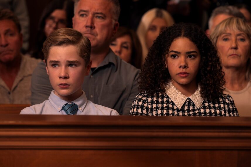Diesel La Torraca as Austin Miller, Antonia Gentry as Ginny Miller in Ginny & Georgia' Season 3