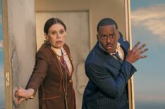 Steph De Whalley as Anita and Ncuti Gatwa as the Doctor — 'Doctor Who' Season 2 Episode 8 'The Reality War'