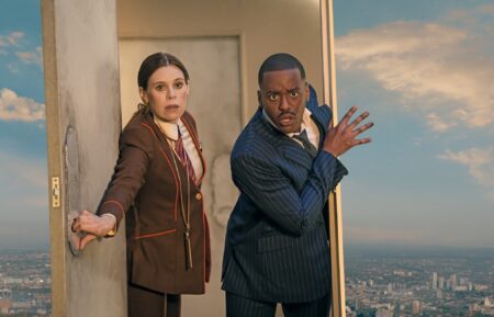 Steph De Whalley as Anita and Ncuti Gatwa as the Doctor — 'Doctor Who' Season 2 Episode 8