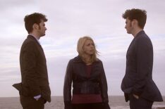David Tennant as Tenth Doctor, Billie Piper as Rose, David Tennant as Metacrisis Doctor — 'Doctor Who' Season 4 Episode 13 'Journey's End'