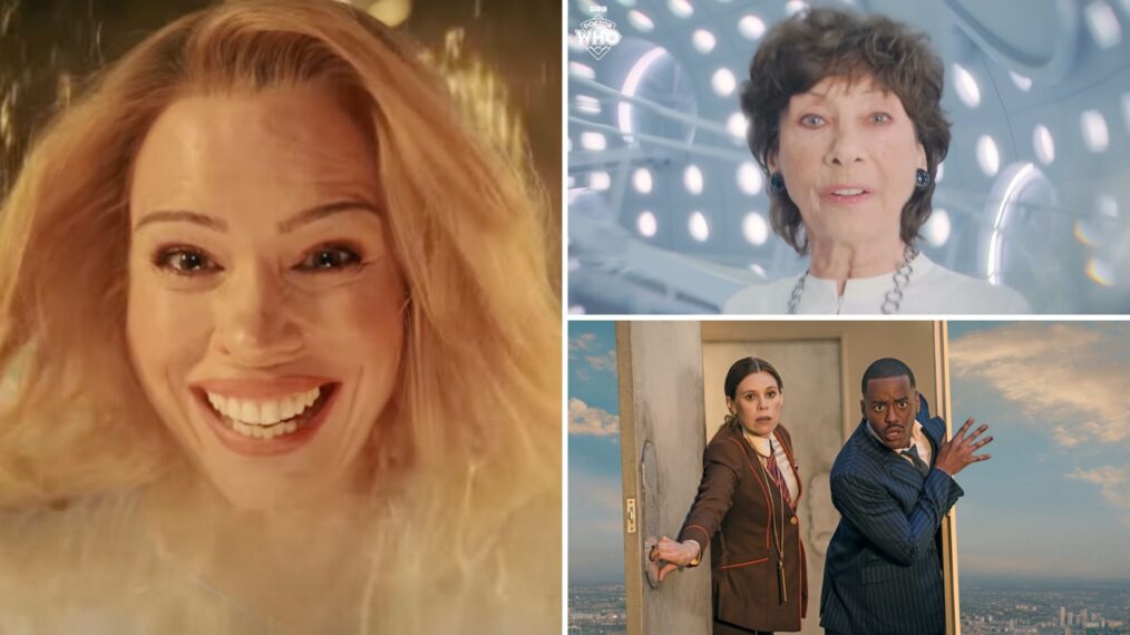 Billie Piper, Carole Ann Ford as Susan, Steph De Whalley as Anita and Ncuti Gatwa as the Doctor — 'Doctor Who' Season 2