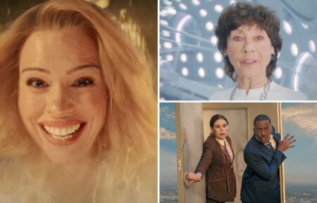 Billie Piper, Carole Ann Ford as Susan, Steph De Whalley as Anita and Ncuti Gatwa as the Doctor — 'Doctor Who' Season 2