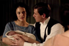 Jessica Findlay as Sybil and Allen Leech as Tom on 'Downton Abbey'