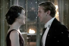 Michelle Dockery as Mary and Dan Stevens as Matthew on 'Downton Abbey'