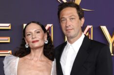 Yelena Yemchuk and Ebon Moss-Bachrach attend the 76th Primetime Emmy Awards