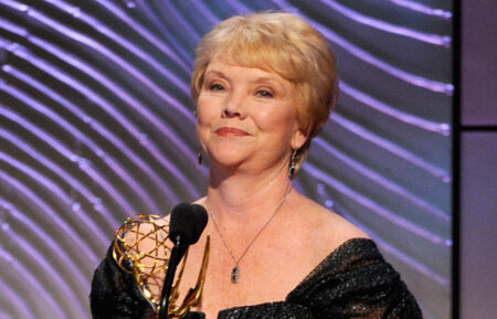 Actress Erika Slezak presents the award for Outstanding Drama Series onstage during The 40th Annual Daytime Emmy Awards