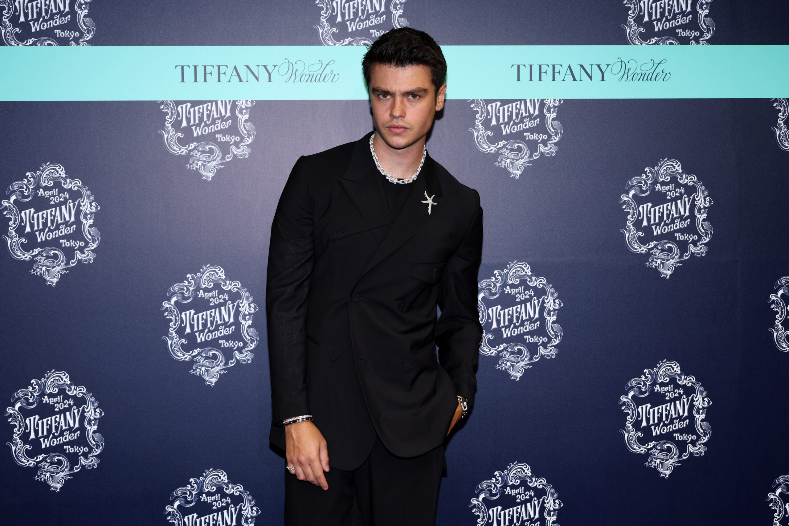 Felix Mallard attends Tiffany & Co.'s opening celebration for the House's 'Tiffany Wonder' exhibition