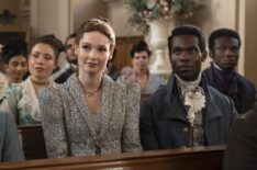 Hannah Dodd as Francesca Bridgerton, Victor Alli as John Stirling in episode 306 of Bridgerton