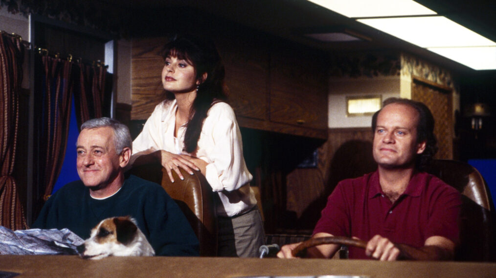 John Mahoney, Jane Leeves, and Kelsey Grammer in 'Frasier'