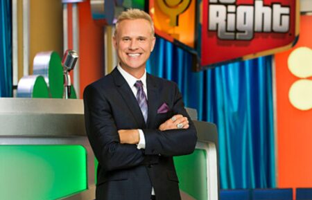The Price Is Right announcer George Gray on set