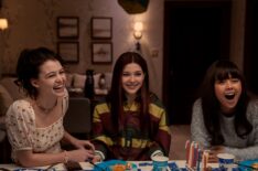 Ginny & Georgia - Sara Waisglass as Maxine Baker, Katie Douglas as Abby, Chelsea Clark as Norah in episode 205 of Ginny & Georgia