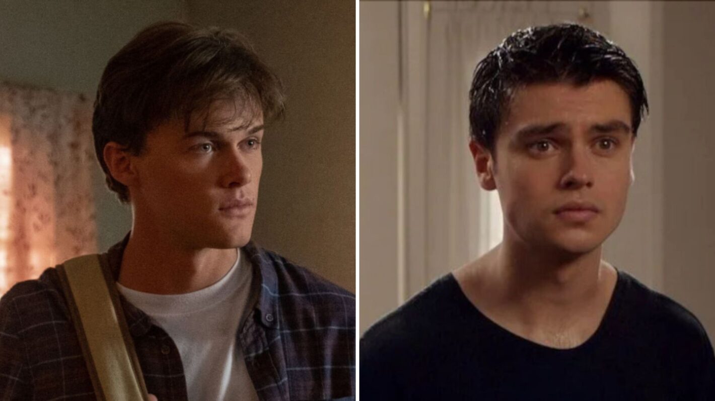 Christopher Briney in 'The Summer I Turned Pretty' Season 2 (left) and Felix Mallard as Marcus in 'Ginny & Georgia' Season 3 (right).