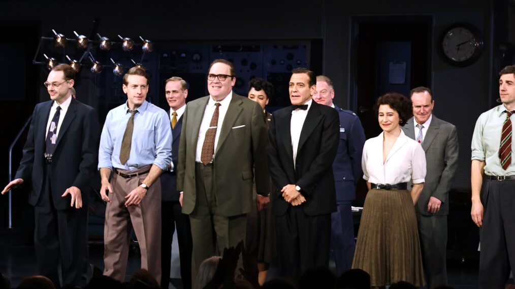 The cast of 'Good Night, and Good Luck' on Broadway