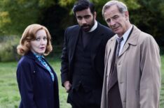 Cathy (Kacey Ainsworth), Alphy Kottaram (Rishi Nair), Geordie Keating (Robson Green) in 'Grantchester' Season 10 Episode 7