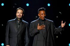 Lin-Manuel Miranda, Leslie Odom Jr. and the cast of 'Hamilton' perform onstage during The 78th Annual Tony Awards at Radio City Music Hall on June 08, 2025 in New York City