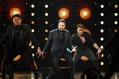 Lin-Manuel Miranda and the cast of 'Hamilton' perform onstage during The 78th Annual Tony Awards
