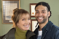 Jane Seymour and Rohan Nedd on set of 'Harry Wild' Season 5