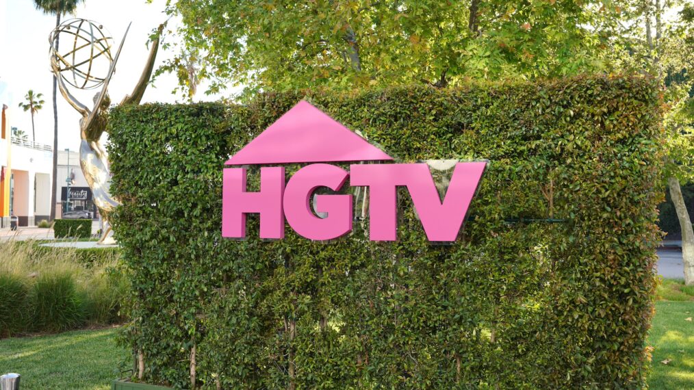 Signage is seen during the HGTV's 'Ugliest House in America' For Your Emmy Consideration Event
