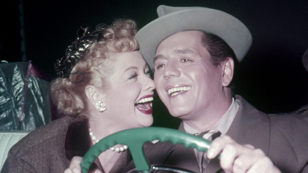 Lucille Ball as Lucy Ricardo and Desi Arnaz as Ricky Ricardo in 'I Love Lucy'