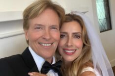 Jack Wagner and Michelle Wolf at their wedding