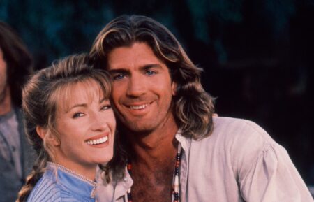 Jane Seymour, Joe Lando as Michaela and Sully in 'Dr. Quinn, Medicine Woman'