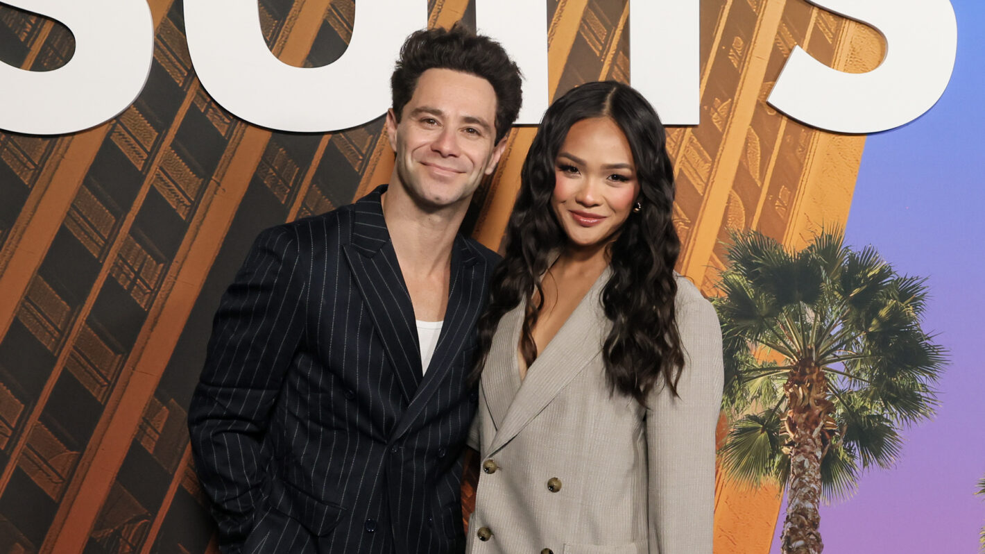 Sasha Farber and Jenn Tran attend the Los Angeles Premiere of