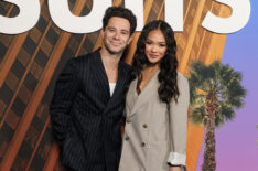 Sasha Farber and Jenn Tran attend the Los Angeles Premiere of 'Suits LA' at One Universal on February 20, 2025 in Universal City, California