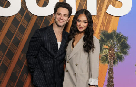 Sasha Farber and Jenn Tran attend the Los Angeles Premiere of