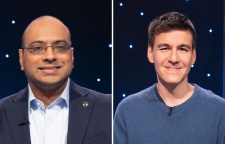 (left) Jeopardy! champion Yogesh Raut, (right) James Holzhauer