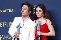Jeremy Allen White and Molly Gordon at the 30th Annual Screen Actors Guild Awards - Press Room