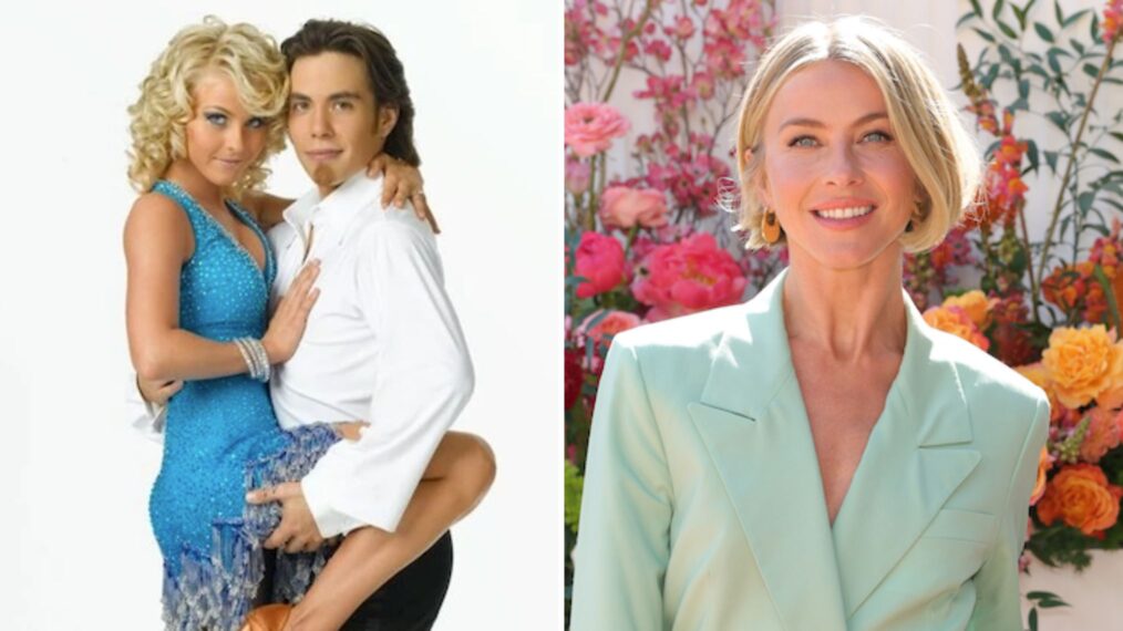 Julianne Hough in 2007 and 2025