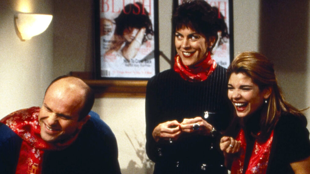 Enrico Colantoni, Wendie Malick, and Laura San Giacomo in 'Just Shoot Me'