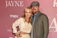 Kelli Giddish and Beau Richards at the 2025 Tribeca Festival premiere of 'My Mom Jayne'
