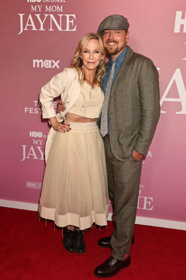 Kelli Giddish and Beau Richards at the 2025 Tribeca Festival premiere of 'My Mom Jayne'