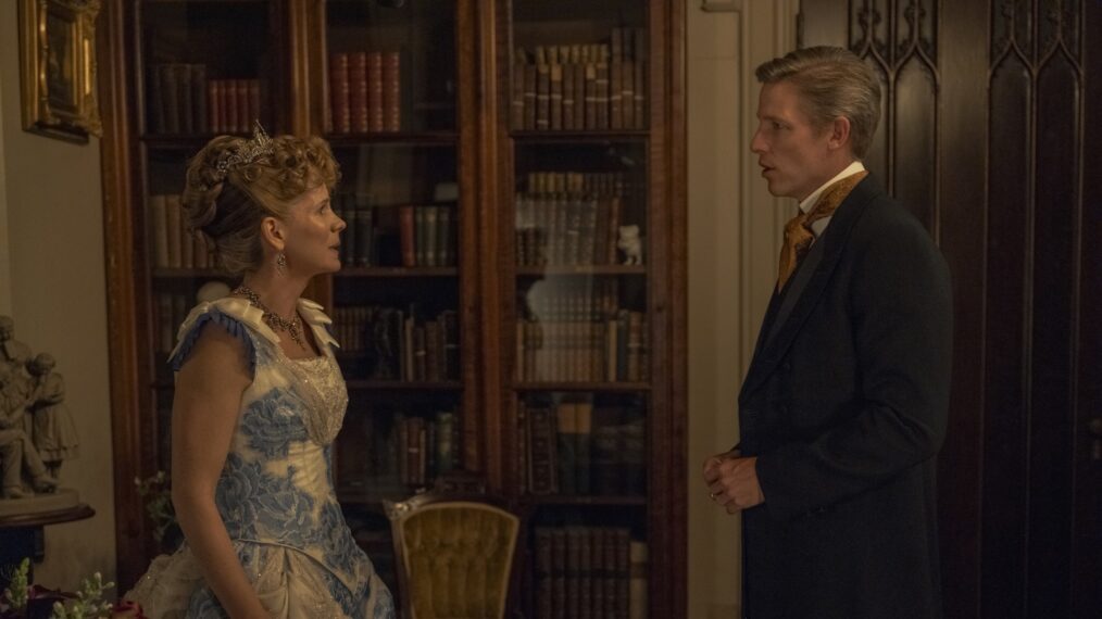 Kelli O'Hara and Ward Horton as Aurora and Charles in 'The Gilded Age' Season 3