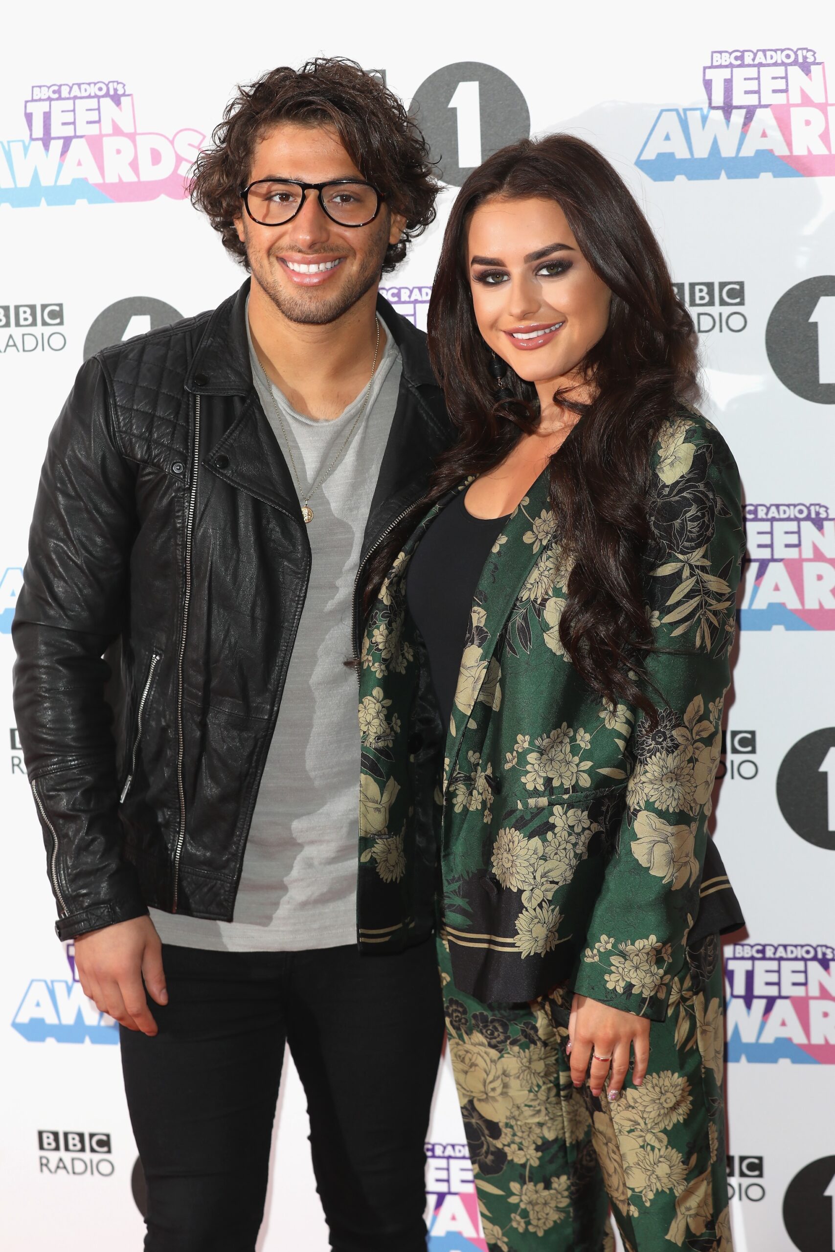 Kem Centinay and Amber Davies attend the BBC Radio 1 Teen Awards 2017 at Wembley Arena on October 22, 2017 in London, England.