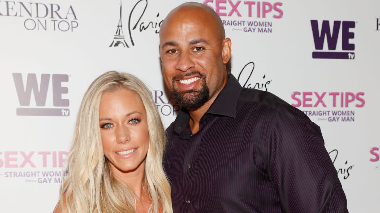 Kendra Wilkinson (L) and Hank Baskett arrive at the premiere celebration for WE tv's "Kendra on Top"