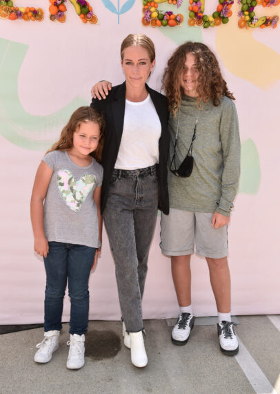 Hank Baskett IV, Kendra Wilkinson and Alijah Mary Baskettattend Luxury Plant-Based Skincare Line Evereden Celebrates The Launch Of Their New Clean Kids Line