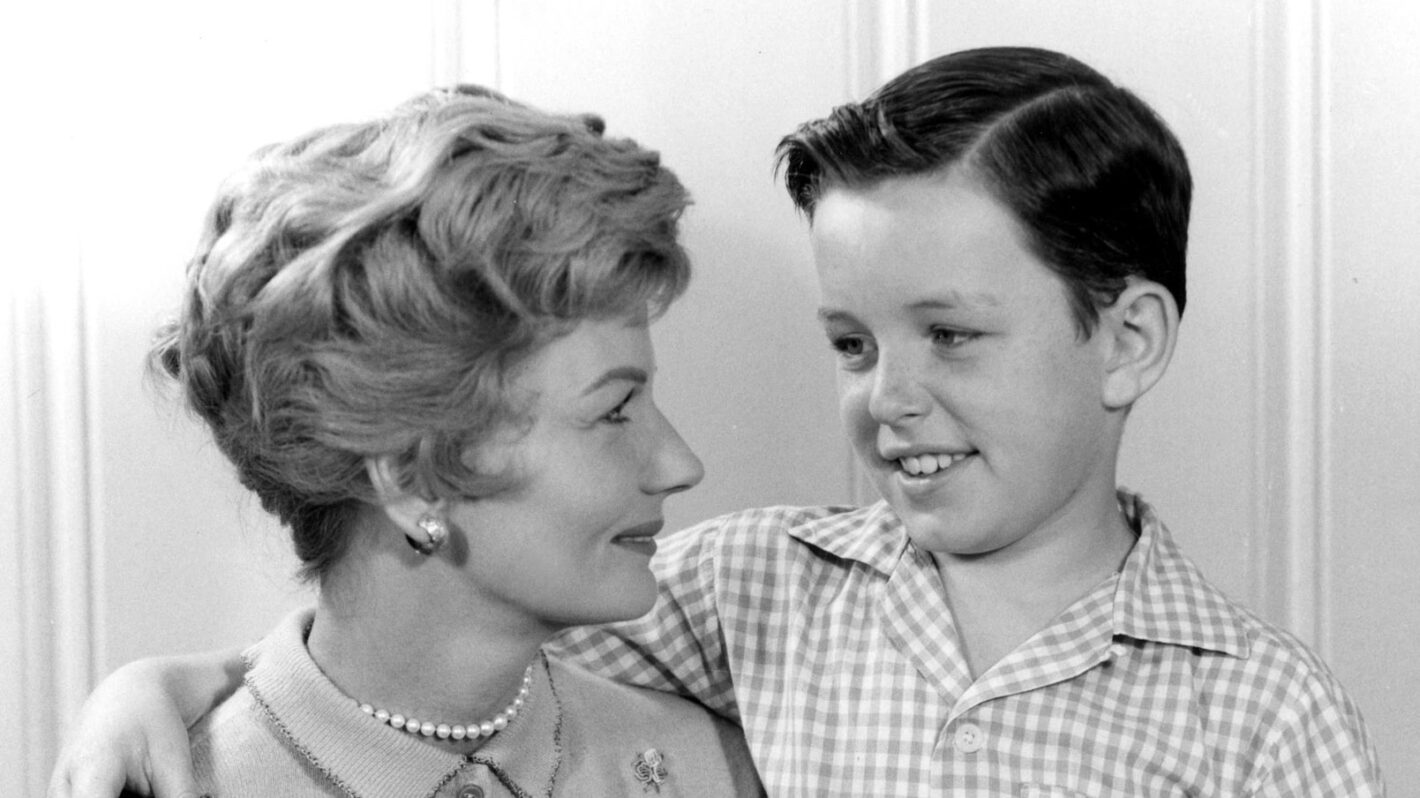 Barbara Billingsley and Jerry Mathers in Leave It To Beaver