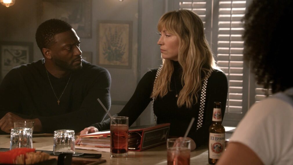 Aldis Hodge as Hardison, Beth Riesgraf as Parker — 'Leverage: Redemption' Season 3 Finale "The Side Job"