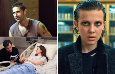 Matthew Fox on Jack Shepard on 'Lost,' Millie Bobby Brown as Eleven in 'Stranger Things,' and Josh Radnor as Ted Mosby and Cristin Milioti as Tracy McConnell in 'How I Met Your Mother'