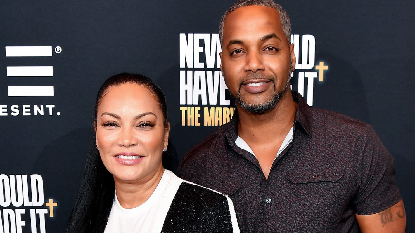 Egypt Sherrod and Mike Jackson attend the TV One Atlanta screening of 