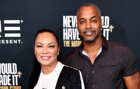 Egypt Sherrod and Mike Jackson attend the TV One Atlanta screening of 