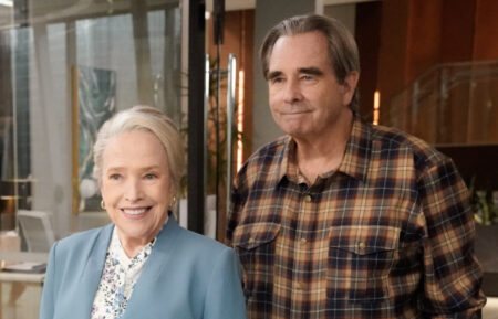 Kathy Bates as Matty and Beau Bridges as Senior in 'Matlock' Season 1