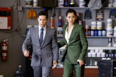 David Del Rio as Billy Martinez and Leah Lewis as Sarah Franklin in 'Matlock' Season 1