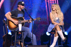 Riley Green and Megan Moroney perform onstage during Audacy’s Stars and Strings