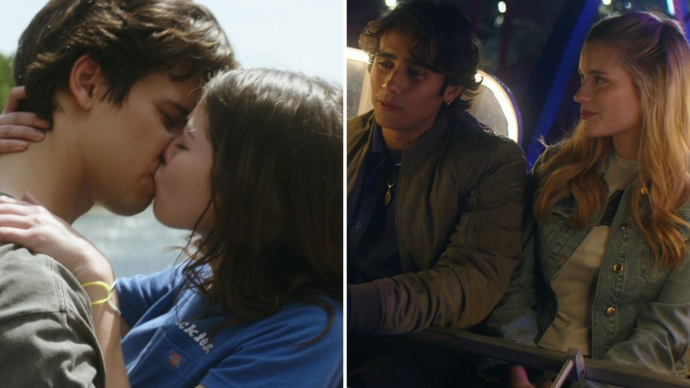 Uriah Shelton as Curtis, Melissa Collazo as Caitlyn, Michael Cimino as Zac, and Mia Healey as Alicia on 'Motorheads'