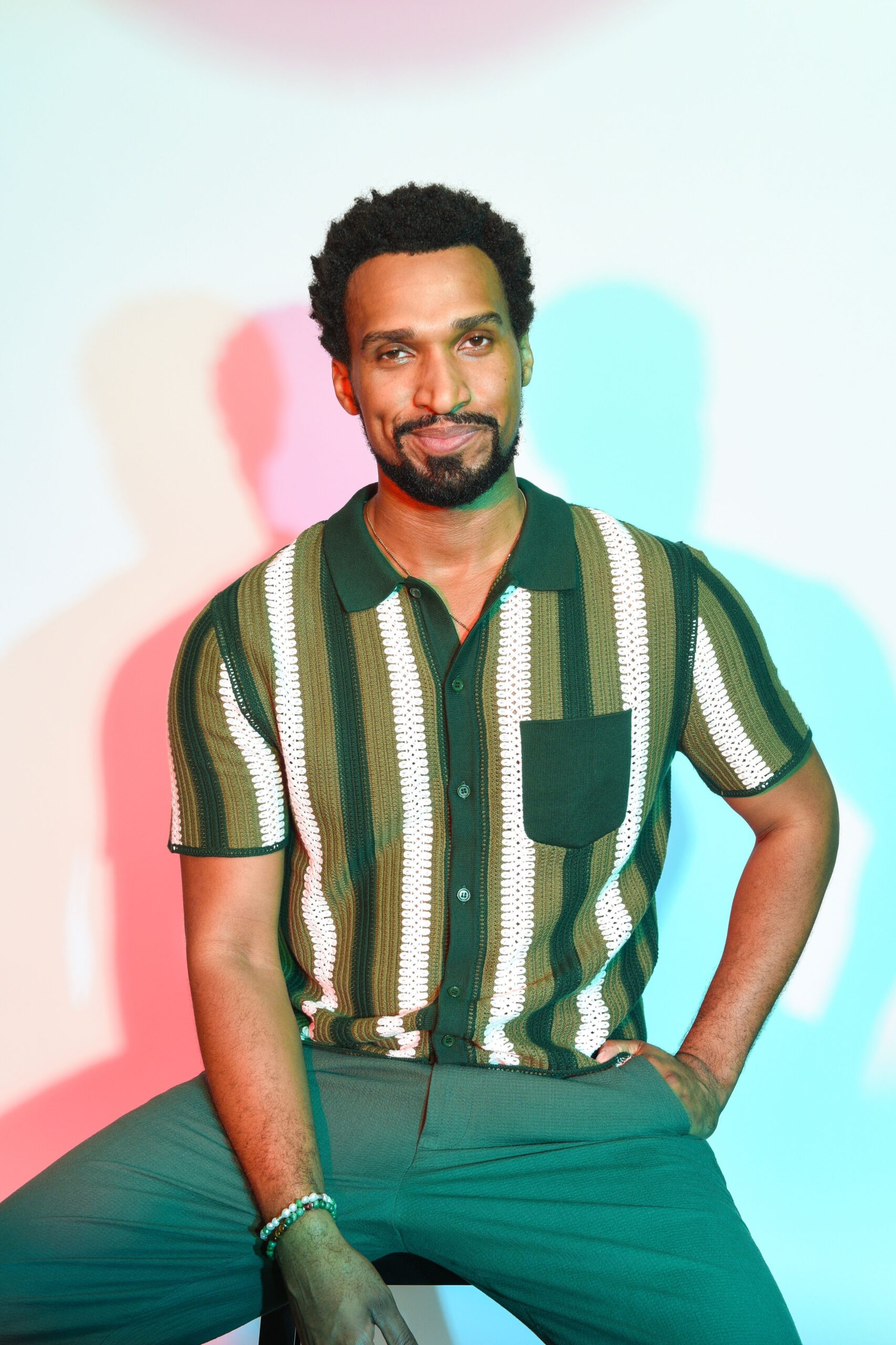 Nathan Mitchell poses in the IMDboat Exclusive Portrait Studio at San Diego Comic-Con 2024