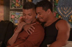 Wilson Cruz as Dr. Junito Vargas and Christian Vincent as Ricky in 'Noah's Arc: The Movie'