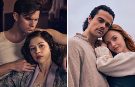 Jeremy Irvine, Hermione Corfield, Jamie Roy, and Harriet Slater for 'Outlander: Blood of My Blood'